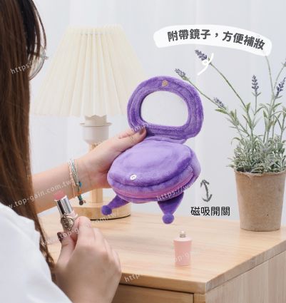 三麗鷗 造型化妝包(附鏡子)